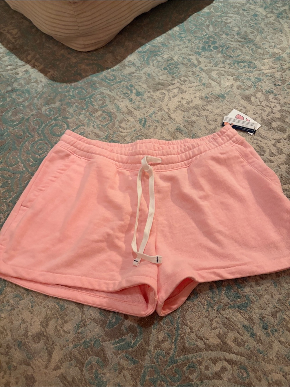 Women's Pink Drawstring Lounge Shorts